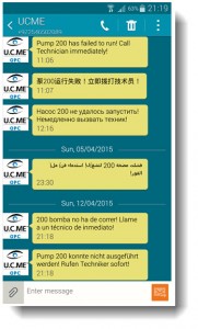 UCME-OPC SMS supported languages